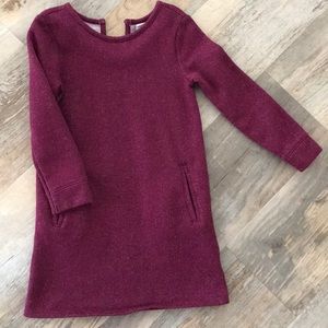 Girls burgundy dress with sparkles